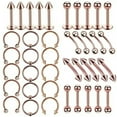 thumbnail image 7 of HOOUN 40PCS/LOT Nose Hoops Rings Labret Lip Ear Eyebrow Stud Body Piercing Jewelry Kit-Rainbow-40pcs/lot, 7 of 7