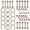 Rose gold, variant on 40PCS/LOT Nose Hoops Rings Labret Lip Ear Eyebrow Stud Body Piercing Delicate Jewelry Kit-Gold-40pcs/lot