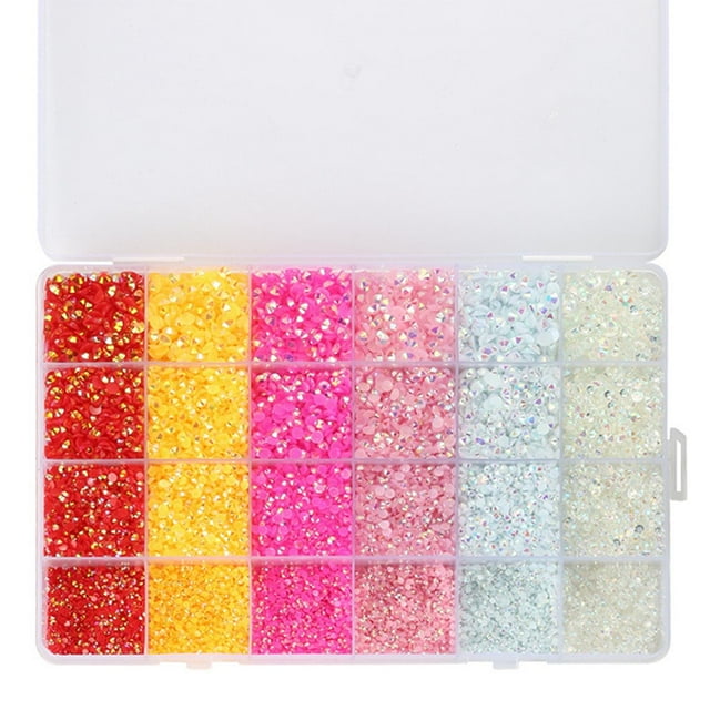 Diamantes de imitación para uñas Zulema 6 colores 4 tamaños