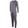 thumbnail image 2 of SLM Men's Two Piece Fleece Thermal Underwear Set Long Johns Top and Bottom Gift, 2 of 3