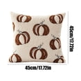 thumbnail image 2 of Single Polyester Printed Pumpkin Pillow Cover 17.72×17.72 Inch Square Cushion Cover for Thanksgiving Living Room Sofa Household Decoration, 2 of 5