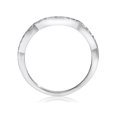 thumbnail image 3 of Bague de Fiançailles Diamant Bleu Traité 1 5/8ct Ensemble Infini Or Blanc 14K Rond, 3 of 4