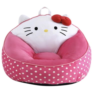 Hello Kitty Kids' Compressed Foam Bean Bag Chair, Pink