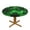 Green timeline (2), variant on Retro Art Drum (2) Round Fitted Tablecloths Table Covers Wipeable Waterproof Elastic for Kitchen Dinning Parties Wedding Picnic Small Fits 40-44 Inch Table Size