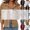 Black, variant on DeHolifer Women Cropped Shacket Jacket Lapel Winter Button Down Fall Winter Cardigan Corduroy Coat Army Green L