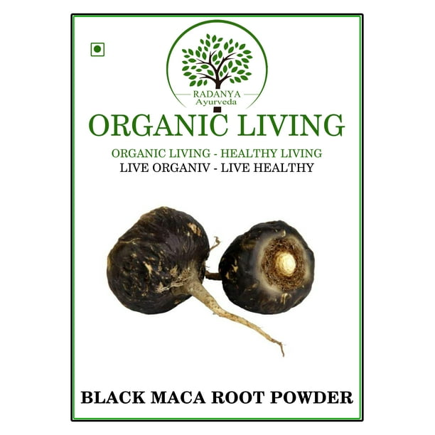 RADANYA Ayurveda Black Maca Root Powder, Pack Size 100g