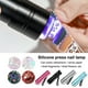 thumbnail image 4 of Guardurnaity Esmalte de uñas de mano, prensa de luz LED, lámpara de secado, salón, spa, uñas, secador de arte, linterna con pilas, equipo de manicura DIY Juegos de manicura Rojo Guardurnaity CE001583-03, 4 of 6