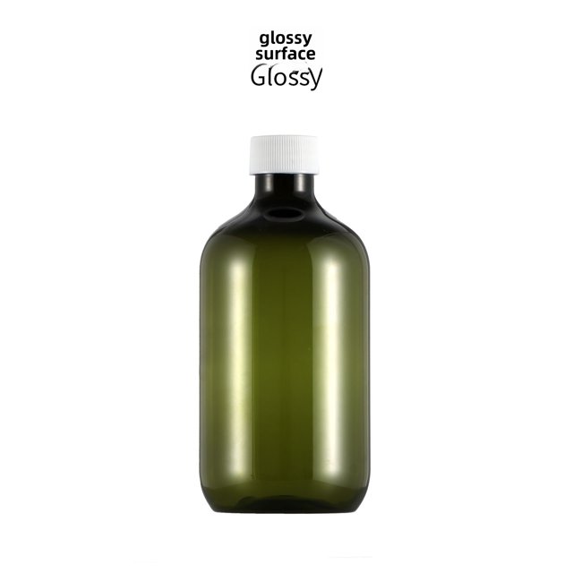Material de embalaje Botella de plástico transparente PET de 500 ml con hombros redondos, botella vacía con tapa, champú, gel de ducha, cosméticos, subenvasado