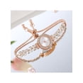 thumbnail image 2 of New women's quartz watch with rhinestones, small dial, slim bracelet, freely adjustable accessory quartz watch, 2 of 5