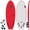 Red, variant on 5-5 Soft Top Short Foam Surfboard for Beginners and Kids - Includes Leash + Fins