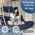 thumbnail image 6 of RADIATA Egg Hanging Chair with Stand, Golden, 6 of 10