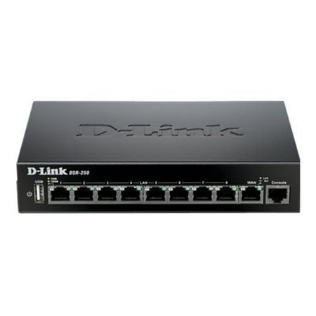 D-Link Unified Services Router DSR-250 - Router - 8-port switch - (Best Router For Windows 8)