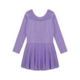 thumbnail image 5 of CHICTRY Girls Short Sleeves Tutu Ballet Dance Dress Gymnastic Training Leotard Purple-A 120, 5 of 7
