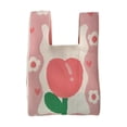thumbnail image 1 of Bolso de muñeca con nudo pequeño Bolso de muñeca con nudo elegante Bolso de muñeca de crochet Bolso de compras informal Rosa, 1 of 8