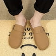 thumbnail image 6 of Men's Slip-On Mules - All-Season Casual Shoes Design - Black/Sand/Camel (EU 39-44) | Lightweight s for Beach with Buckle-Like Strap (No Laces/Belt), Cushioned Round-Toe , Office & Casual Attire - Low, 6 of 7