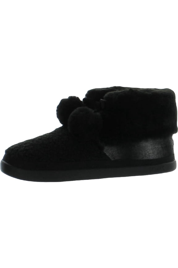 Womens Celeste Faux Fur Bow Ankle Boots