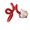 Red, variant on Opening Finger Rings Adjustable Finger Rings Heart Open Rings Finger Jewelry Alloy Texture Present for Fashion Lover