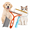 3-piece set, variant on Pet Hair Remover Tool Set, Carpet Rake & Lint Roller Brush & Silicone Scraper, Reusable Dog Cat Hair Remover for Carpet, Sofa, Furniture