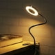 thumbnail image 2 of Lámpara de escritorio LED USB, luz de lectura con clip regulable ajustable para oficina, tatuaje, belleza, negro, 2 of 14