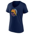 thumbnail image 2 of Women's  Navy St. Louis Cardinals Mega Slice V-Neck T-Shirt, 2 of 3
