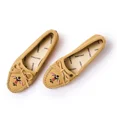 thumbnail image 2 of Minnetonka Women's Thunderbird Animikii Soft Leather Sole, Brown, Size 5.5, 2 of 9