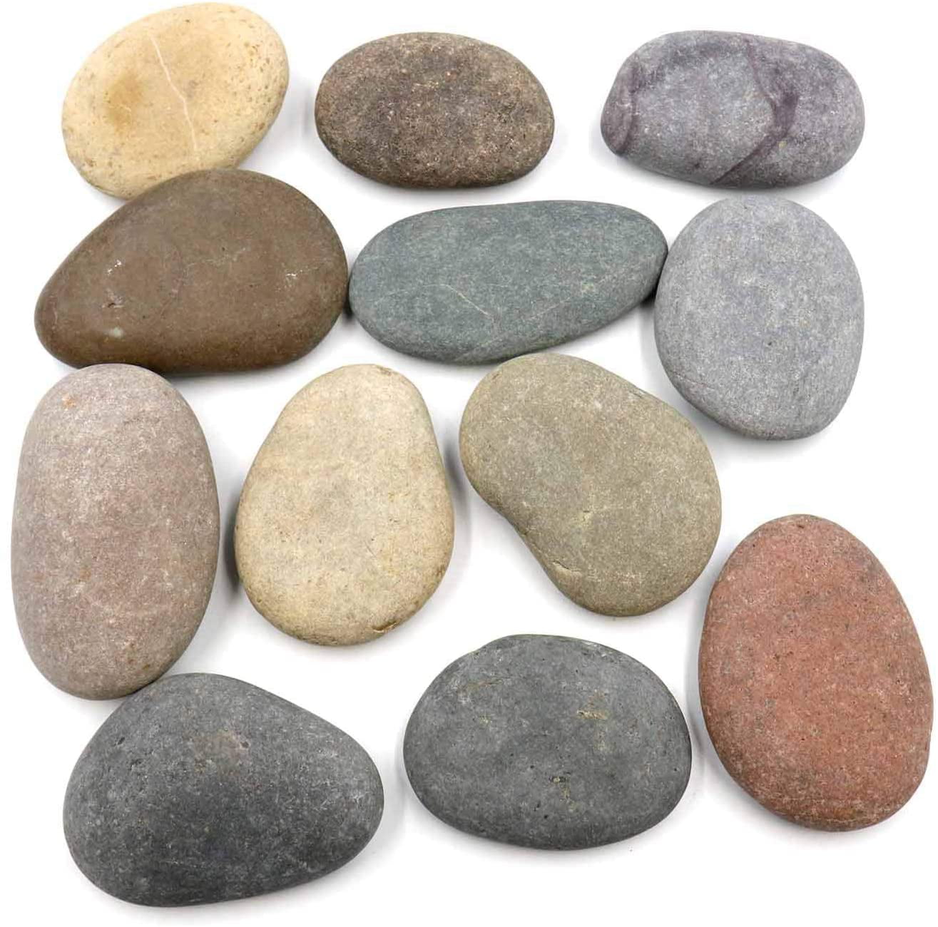 Koltose by Mash - Craft Rocks for Painting, 100% Natural White Stones,  2”-3.5” inch, Set of 20 