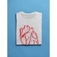 thumbnail image 3 of Human Heart Red Ink Style Tee Men's -Image by Shutterstock, 3 of 4
