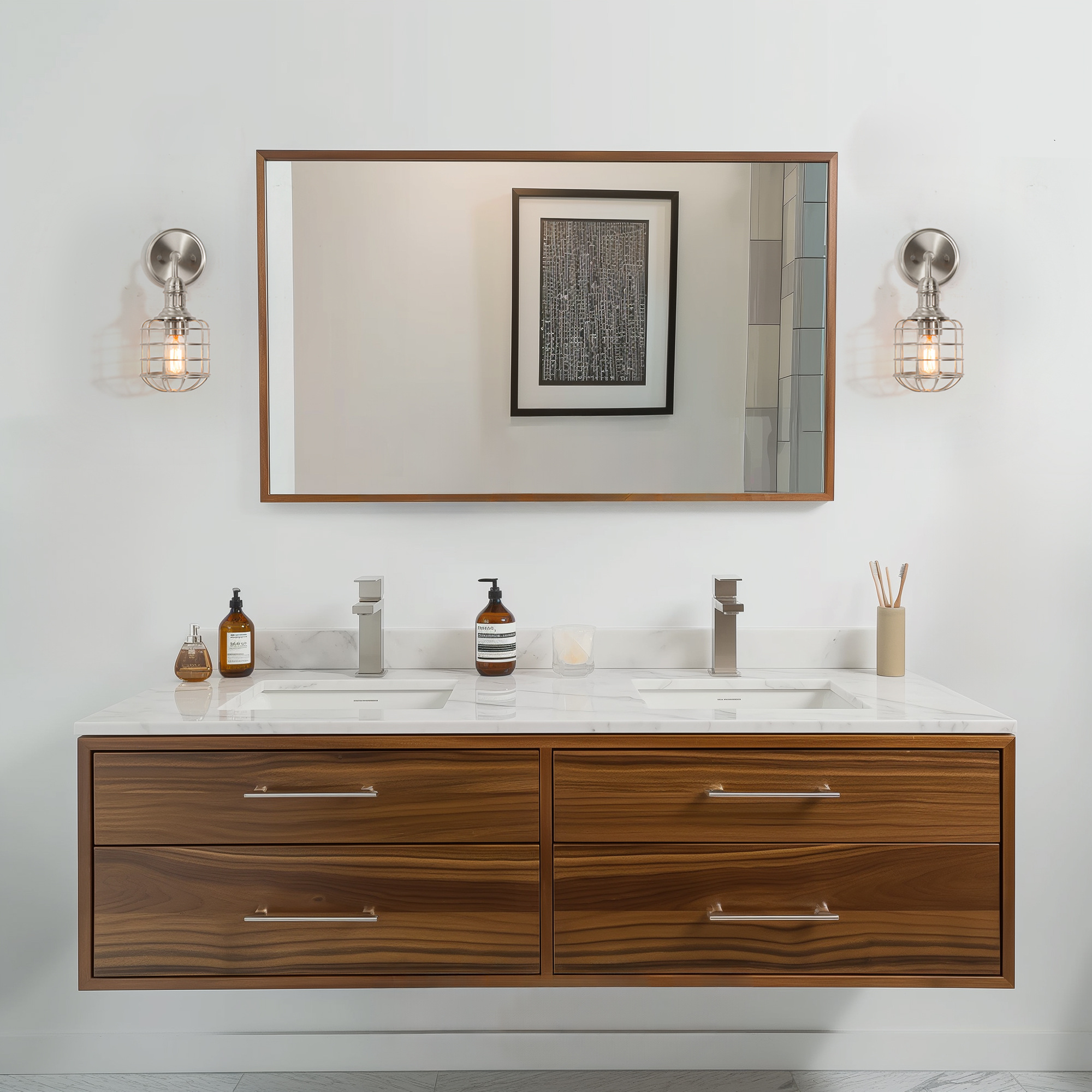 LNC Classic 5.5-in Polished Nickel Bathroom Vanity Light, Transitional, 1-Light