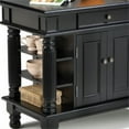 thumbnail image 3 of Homestyles Americana Wood Kitchen Island in Black, 3 of 18