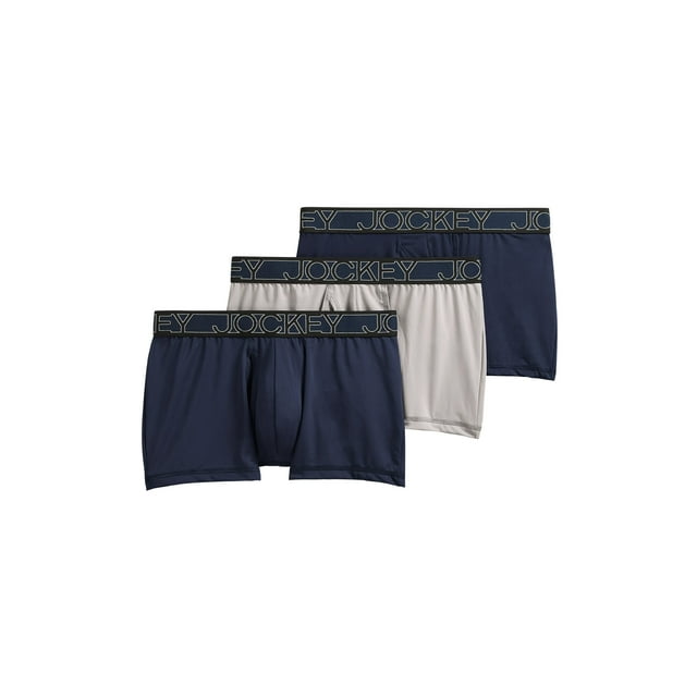 Jockey Boxeur-Brief Actif en Microfibre pour Hommes 2,5 Po - Lot de 3