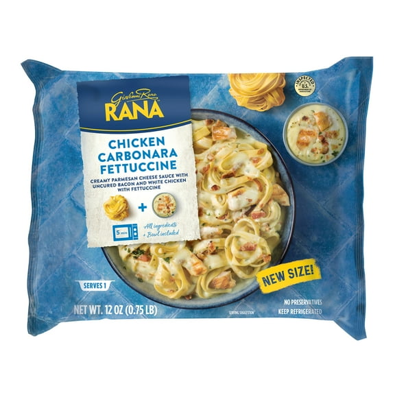 Giovanni Rana Fettuccine Chicken Carbonara 12oz (Fresh), Refrigerated, See Packaging for Allergens