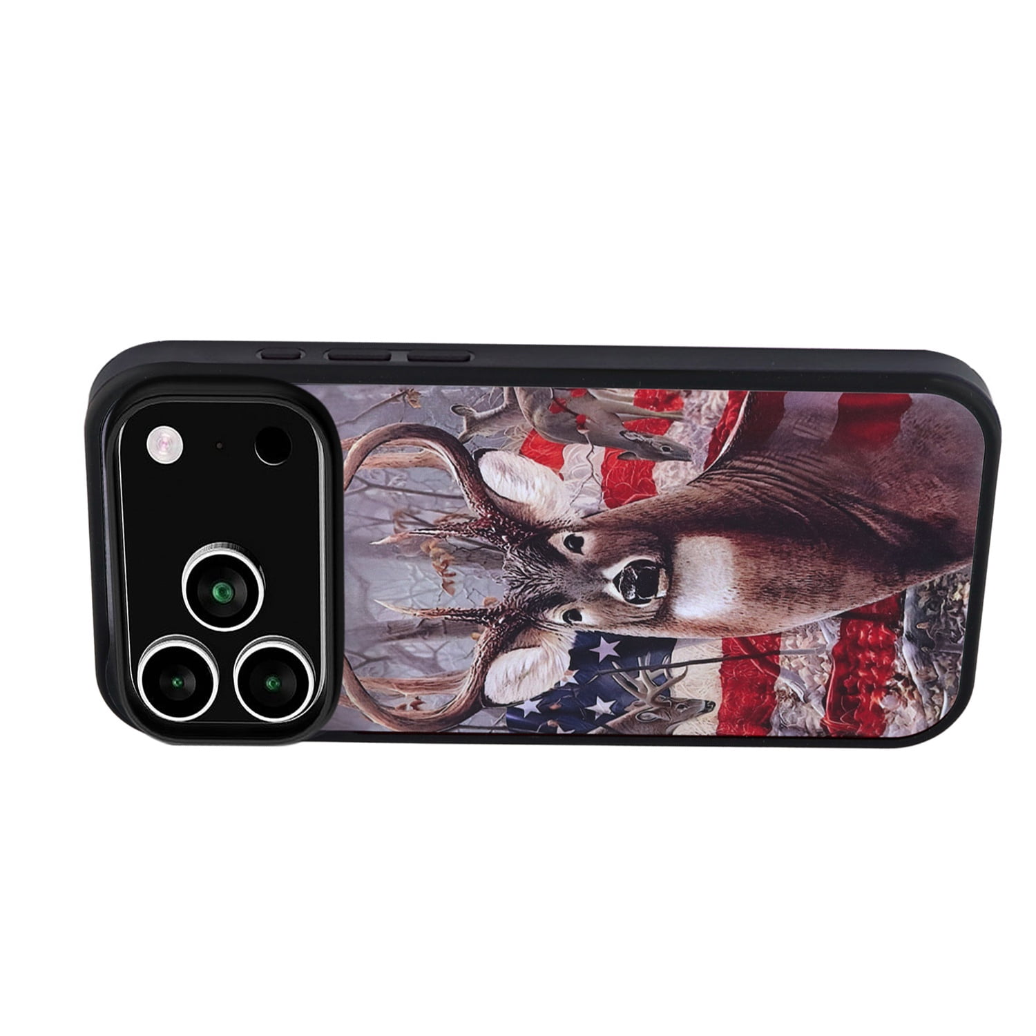 Stylish Aluminum Plate Protective Case for iPhone 17 Pro - USA Flag