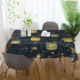 thumbnail image 3 of Yayeee Tablecloths 54" x 54" Rectangle Wrinkle Resistant Party Table Cover, Orange Fireflies Pattern, 3 of 8