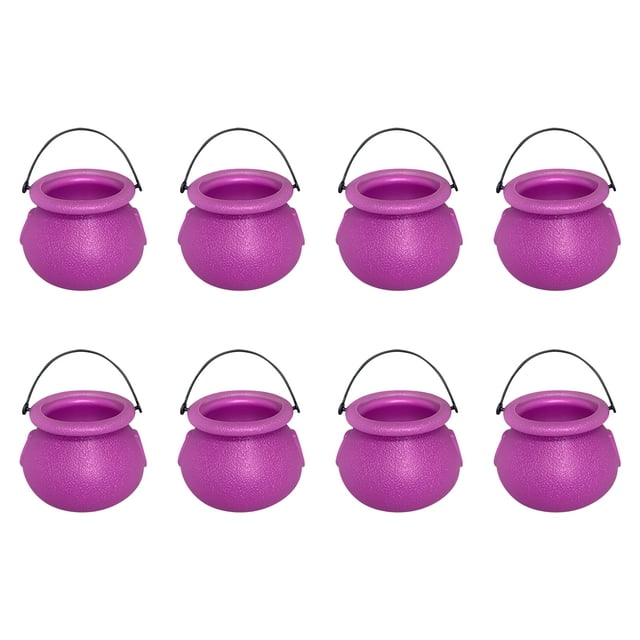 Halloween Witch Decorations Set with 8 Mini Witch Jars for Home Holiday Display