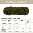 thumbnail image 4 of Unique Bargains Chenille Polyester Olive Green Yarn, 3 Skeins, 4 of 7