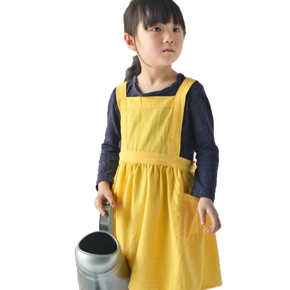 hirigin Boys Girls Apron Adjustable Apron Kitchen Baking Uniform with