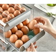 thumbnail image 1 of Storage - Container With Lid & Handle, Plastic Fridge Organizer, Clear Refrigerator Organizer Bins, Stackable Tray, 1 of 8