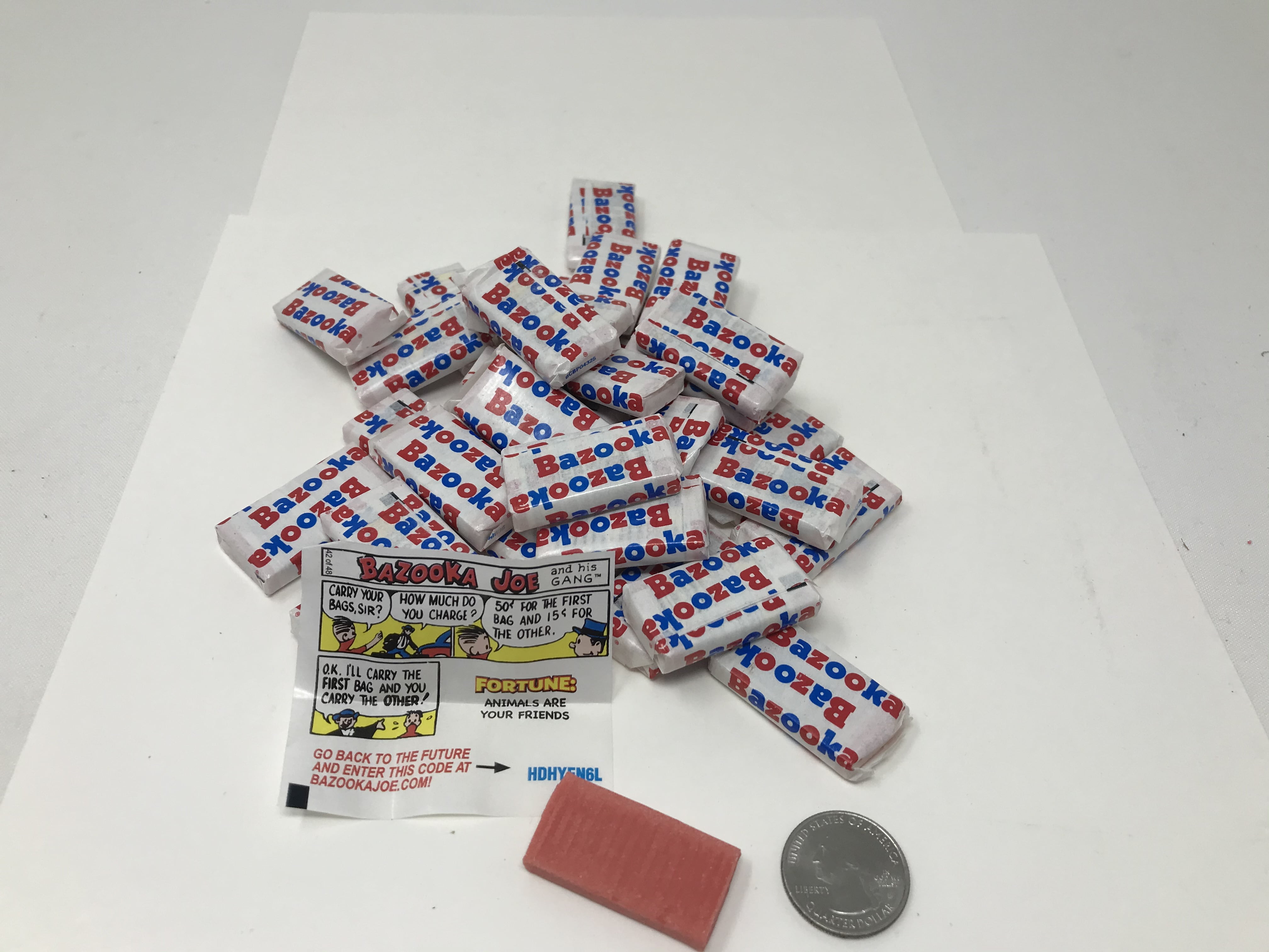 Bazooka Bubble Gum 5 pounds bulk wrapped candy Bazooka Joe
