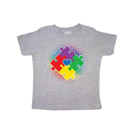 

Inktastic Autism Awareness Puzzle Piece Gift Toddler Boy or Toddler Girl T-Shirt