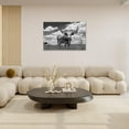 thumbnail image 4 of WFSposter-Texas Longhorn Large Black White Wall Art Cow Animal Pictures Wall Decor Bull Landscape Canvas Cattle Print Painting Modern Artwork Home Decoration for Living Room Bedroom Office, 4 of 6