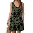 thumbnail image 6 of vigerkar Women's Summer U Neck Dress 2025 A-Line Floral Sleeveless Casual Sundresses with Pockets AG, M, 6 of 7