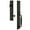 Timeless Bronze, variant on Grandeur 849918 Carre Solid Brass Rose Right Handed Dummy Full Plate "F" Grip Handleset -