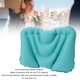 thumbnail image 4 of Almohada Que Acampa Inflable, Cómodo Almohada Inflable De Soporte Lumbar Almohada De Aire De Viaje Ligero Almohada Lumbar De Viaje Para Senderismo Cámping De Viaje Silla De, 4 of 7