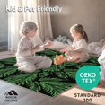 thumbnail image 4 of ODIKA 8'x10' Machine Washable Non-Slip Area Rug, Winter Wonderland Pine Needle Evergreen Bough Seasonal Floor Covering High Traffic Rug, Black, 733377, 4 of 5