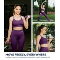 thumbnail image 3 of Nirlon Y Back Adjustable Sports Bras For Women - Nirlux Camisole Sports Bra, Stretchy Womens Tops Soft Workout Tops For Women (Purple, 6), 3 of 6