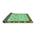 thumbnail image 2 of Ahgly Company Indoor Rectangle Oriental Turquoise Blue Traditional Area Rugs, 3' x 5', 2 of 4
