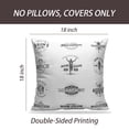 thumbnail image 2 of LALILO Throw Pillow Covers Retro Run Club Badges And Badges Cushion Cover 18" x 18", 2 Pack, 2 of 6