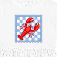 thumbnail image 4 of Inktastic Lobster Checkered Stamp Coastal Girls Toddler Dress, 4 of 5