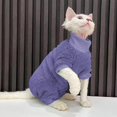 thumbnail image 3 of Yammee Cat Solid Color Sweatshirt for Small, Medium, Large Cats Coat Kitten Cloth, 3 of 12