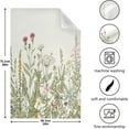 thumbnail image 3 of Dreamtimes Colored Wildflowers Kitchen Dish Towels 1 Piece,Absorbent Soft Dishcloths Towels Reusable Hand Towels Quick Drying Cleaning Cloth, Tea Towels,18" x 28", 3 of 7